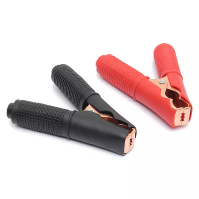 Car Battery Insulated Alligator Clips Red Black 90mm For Testing