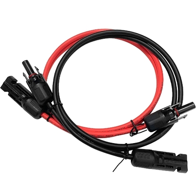كابل تمديد الألواح الشمسية المقاومة للماء IP68 الكهروضوئية 6 مم² 10AWG