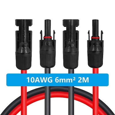 كابل الطاقة الشمسية الكهروضوئية DC 10AWG PV مع موصلات مقاومة للماء